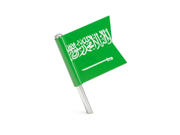 Flag pin of saudi arabia — Stock Photo, Image