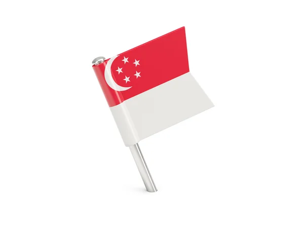 Καρφίτσα σημαία της Σιγκαπούρης — Φωτογραφία Αρχείου