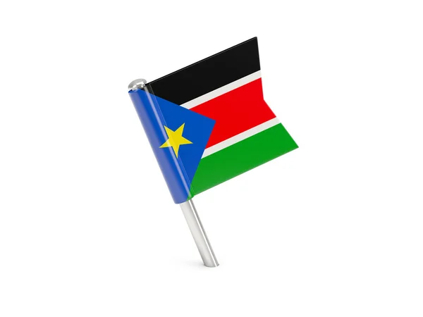 Fahnennadel des Südsudan — Stockfoto