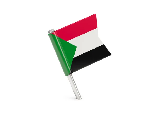 Épinglette de drapeau de soudan — Photo