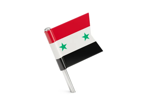 Flagga pin av Syrien — Stockfoto