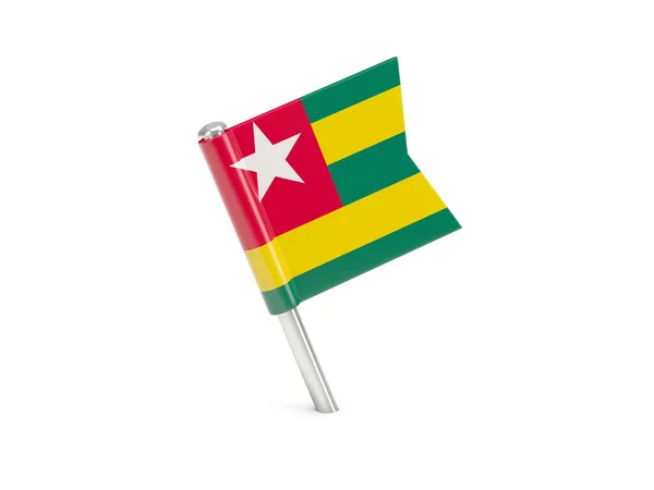 Flagga pin av togo — Stockfoto