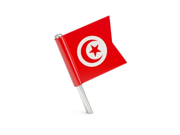 Épingle de drapeau de la Tunisie — Photo