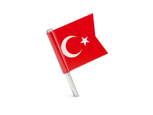 Pin flaga Turcji — Zdjęcie stockowe