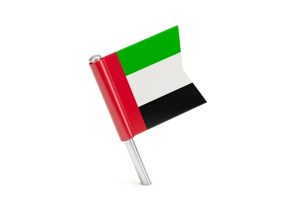 Pin flaga z Zjednoczone Emiraty Arabskie — Zdjęcie stockowe