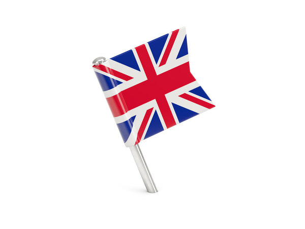 Flag pin of united kingdom