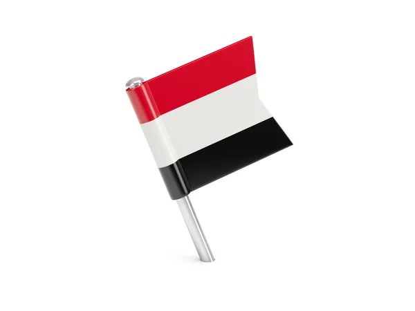 예멘의 국기 핀 — 스톡 사진