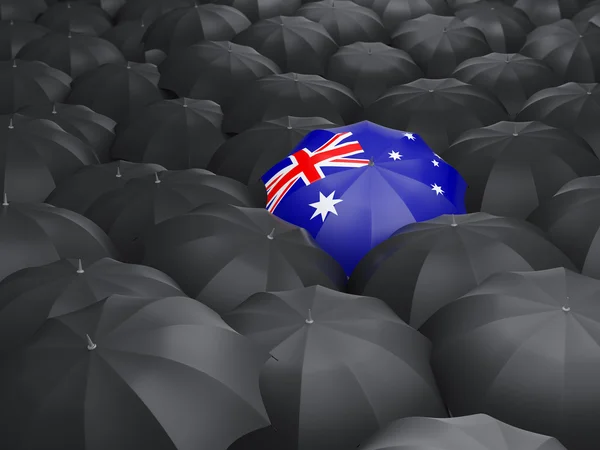 Ombrello con bandiera dell'Australia — Foto Stock