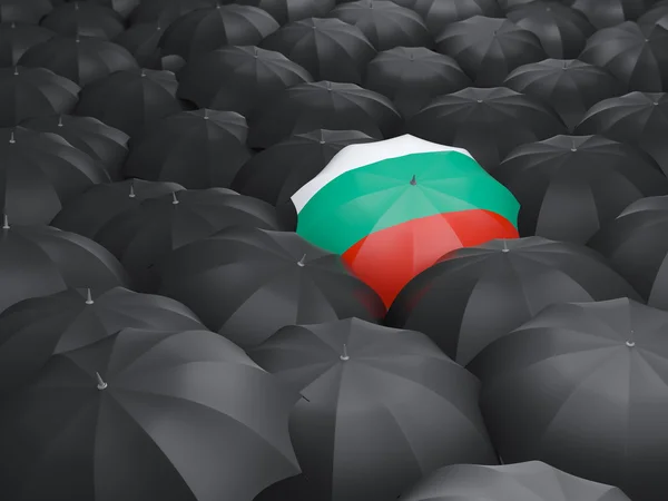 Umbrella with flag of bulgaria — Stock Photo, Image