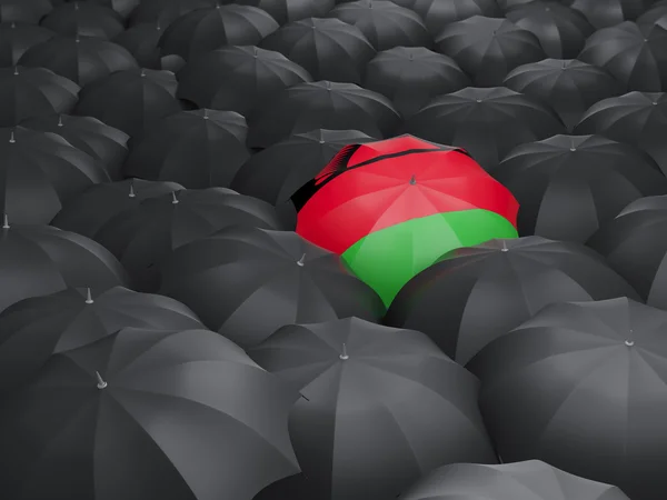 Зонтик с флагом Малави — стоковое фото