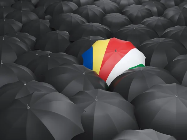 Paraguas con bandera de Seychelles —  Fotos de Stock