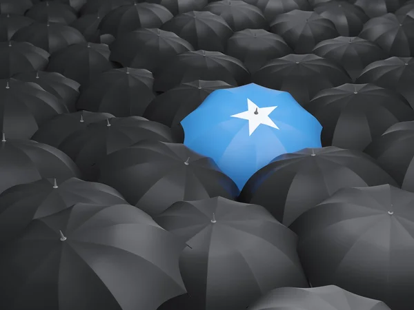 Umbrella with flag of somalia — Stock Photo, Image