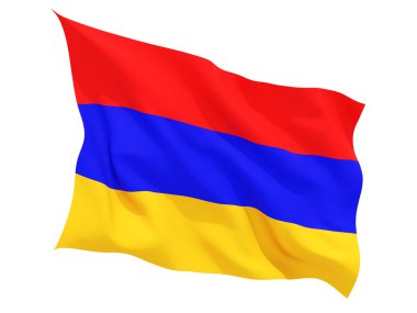 Ermenistan bayrağı sallıyor
