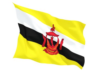 brunei bayrağı sallayarak