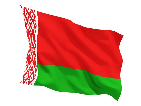 Ondeando bandera de belarus — Foto de Stock