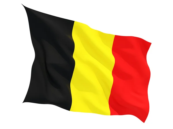 Sventolando bandiera del Belgio — Foto Stock