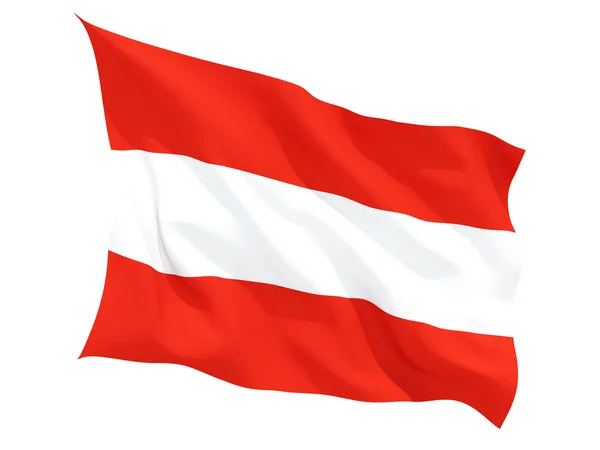Bandeira ondulada da Áustria — Fotografia de Stock