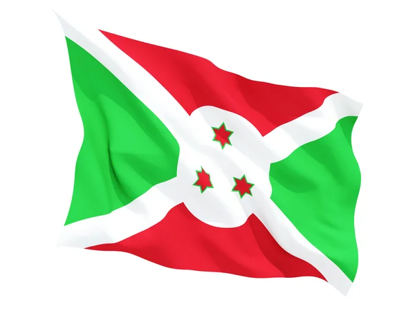 Drapeau agitant du Burundi — Photo
