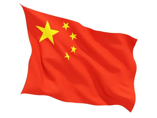 Flagge Chinas schwenken — Stockfoto