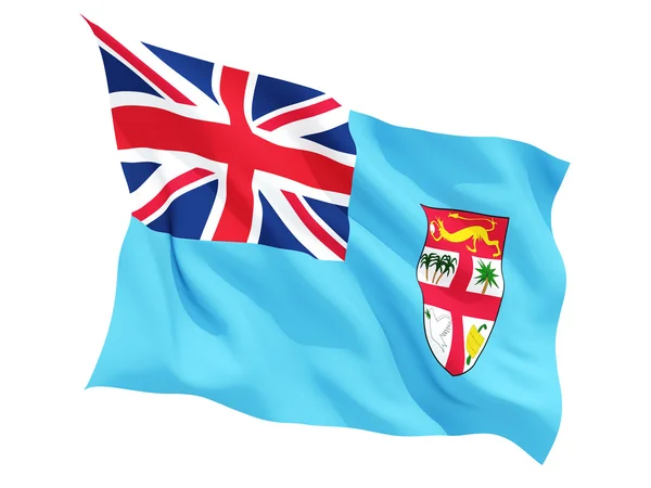 Integetett a Fidzsi-szigetek zászlaja — Stock Fotó
