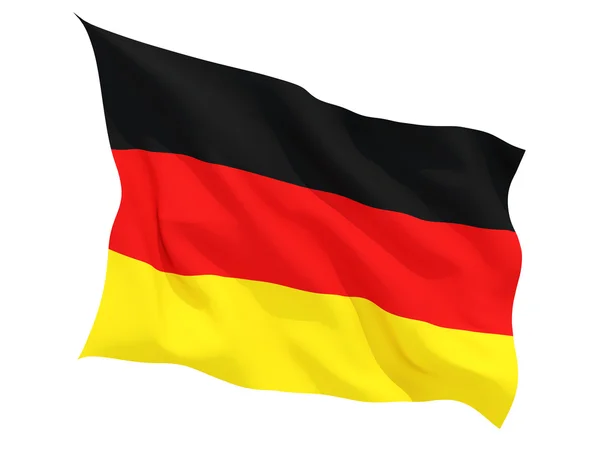 Waving flag of germany — Stock Photo, Image