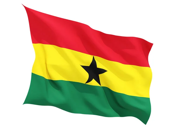 Wapperende vlag van ghana — Stockfoto