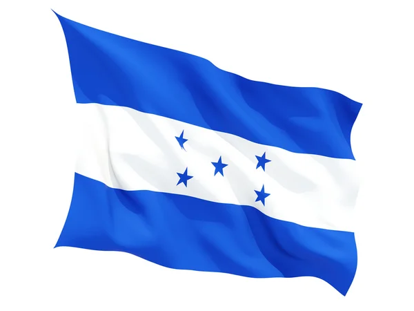 Integetett Honduras zászlaja — Stock Fotó