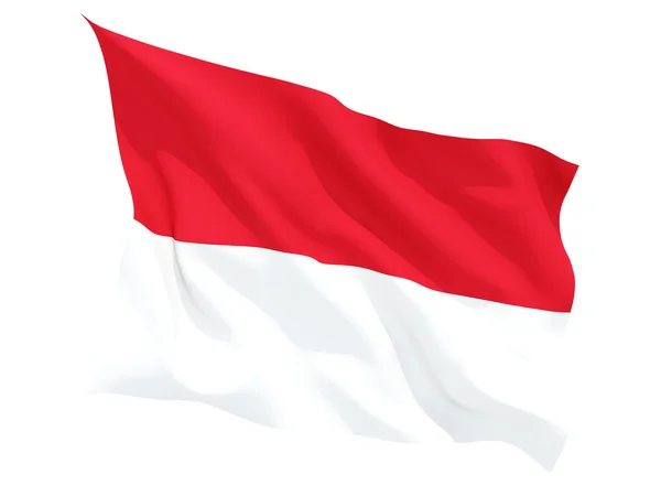 Waving flag of indonesia — Stock Photo, Image