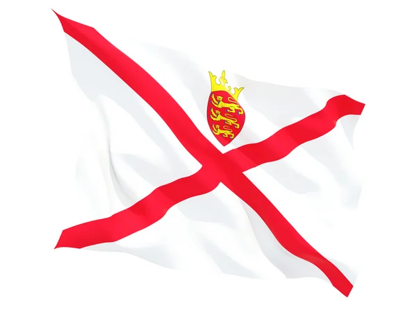 Acenando Bandeira de Jersey — Fotografia de Stock