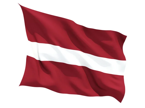 Acenando bandeira de latvia — Fotografia de Stock