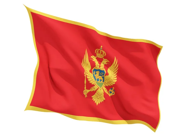 Sventolando bandiera di montenegro — Foto Stock