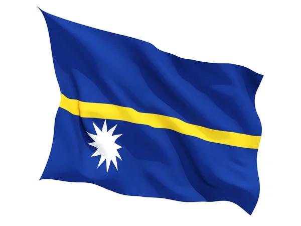 Wapperende vlag van nauru — Stockfoto