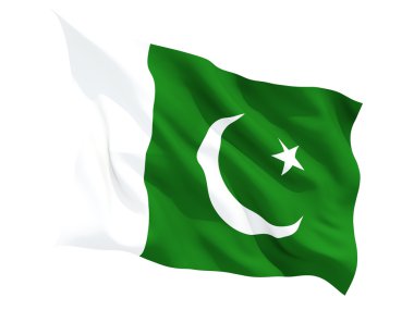 pakistan bayrağı sallayarak