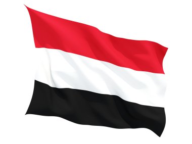 yemen bayrağı sallayarak