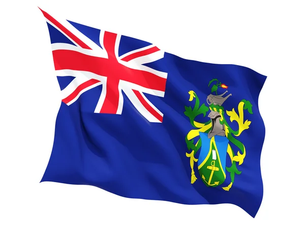 Bandiera sventolante delle Isole Pitcairn — Foto Stock