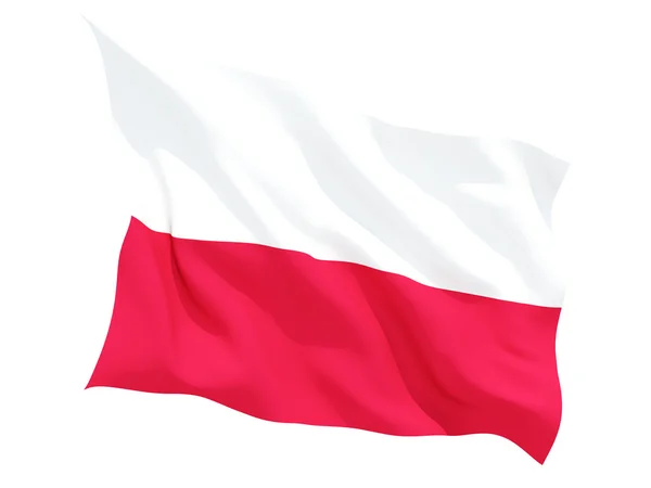 Bandeira acenando de Poland — Fotografia de Stock