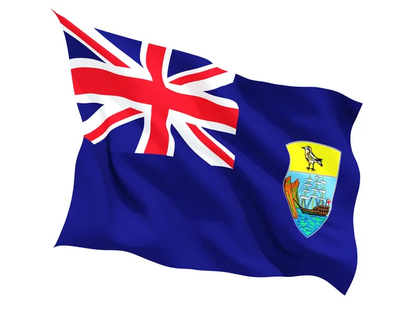 Bølgende flag Saint Helena - Stock-foto
