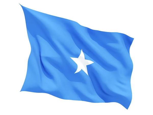 Waving flag of somalia — Stock Photo, Image