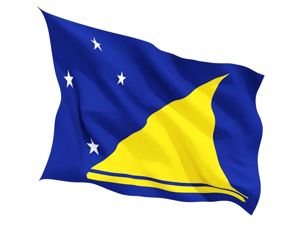 Bandera ondeante de Tokelau — Foto de Stock