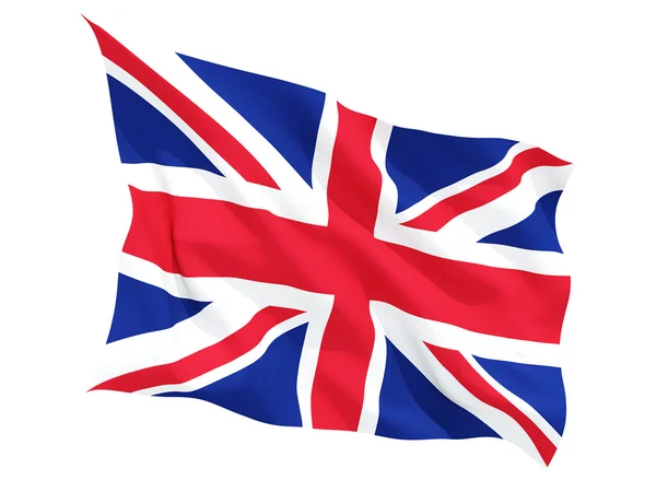 Waving flag of united kingdom — Stock Photo, Image