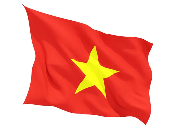 Waving flag of vietnam — Stock Photo, Image