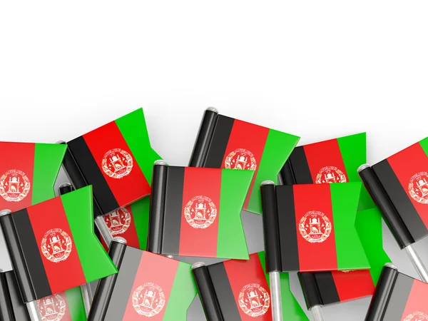 Καρφίτσα σημαία του Αφγανιστάν — Φωτογραφία Αρχείου
