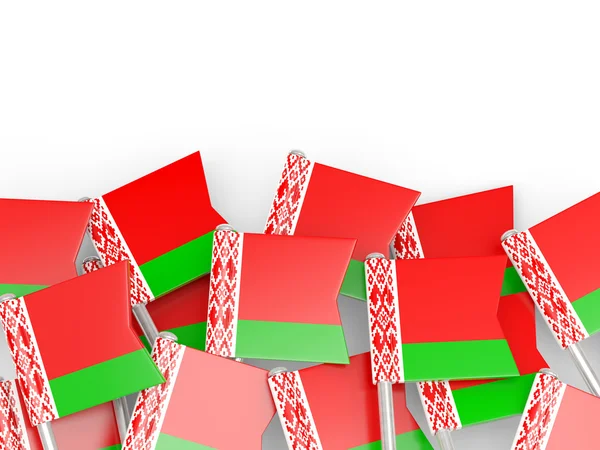 Прапор pin Білорусі — стокове фото