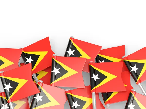 Perno della bandiera del timor orientale — Foto Stock