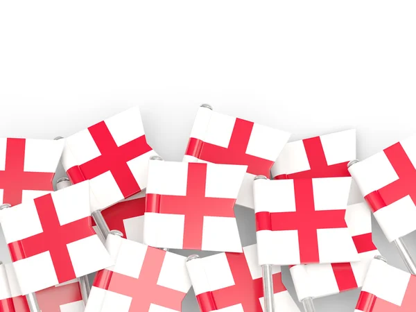 Flagga pin av england — Stockfoto