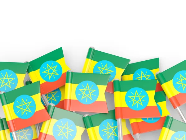 Vlag pin van Ethiopië — Stockfoto