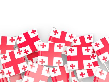 Gürcistan bayrağı pin