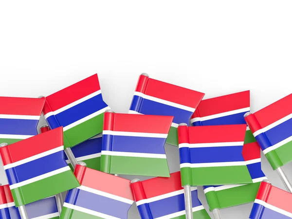 Pin de bandera de Gambia —  Fotos de Stock