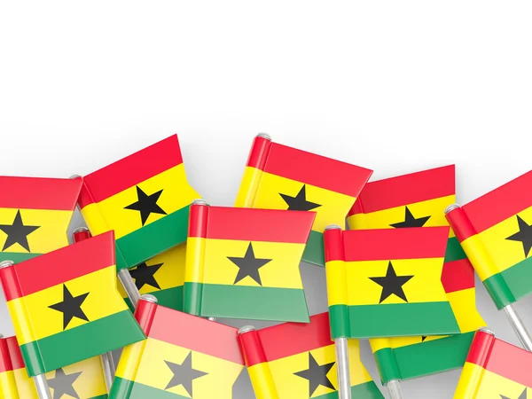 Épinglette de drapeau de ghana — Photo