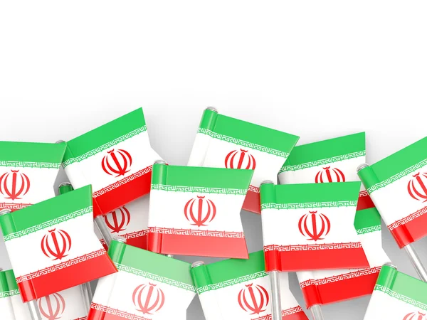 Vlag pin van iran — Stockfoto